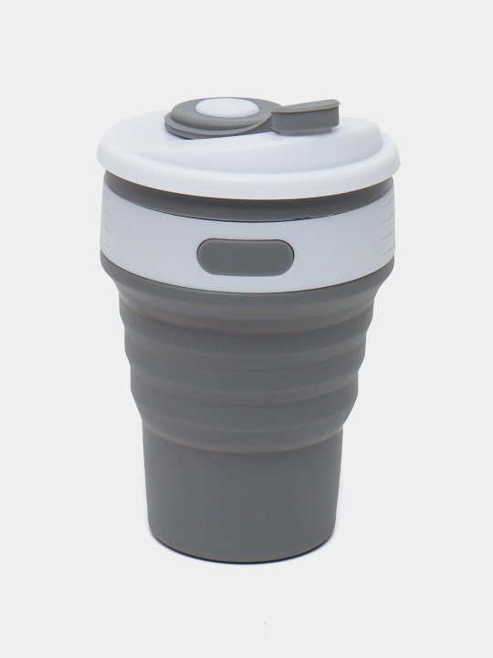 250/350 ml yig‘ma safar stakani - sayohat uchun silikon krujka, BPAsiz