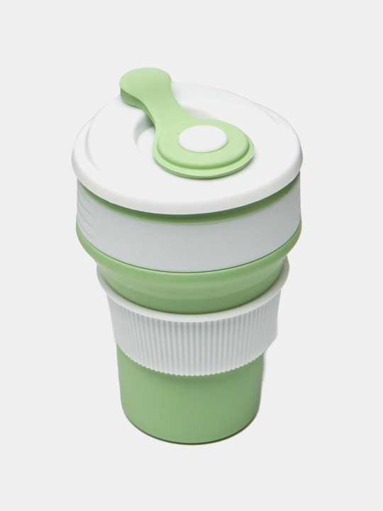 250/350 ml yig‘ma safar stakani - sayohat uchun silikon krujka, BPAsiz