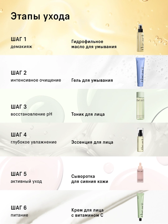 The Act Гидрофильное масло для очищения кожи лица и демакияжа 110 мл