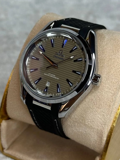 Мужские часы с автоподзаводом, механические, стиль Omega Seamaster — RWATCHS-RYLWSEA-КОРИЧН