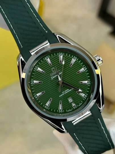 Мужские часы с автоподзаводом, механические, стиль Omega Seamaster — RWATCHS-RYLWSEA-ЗЕЛЕН