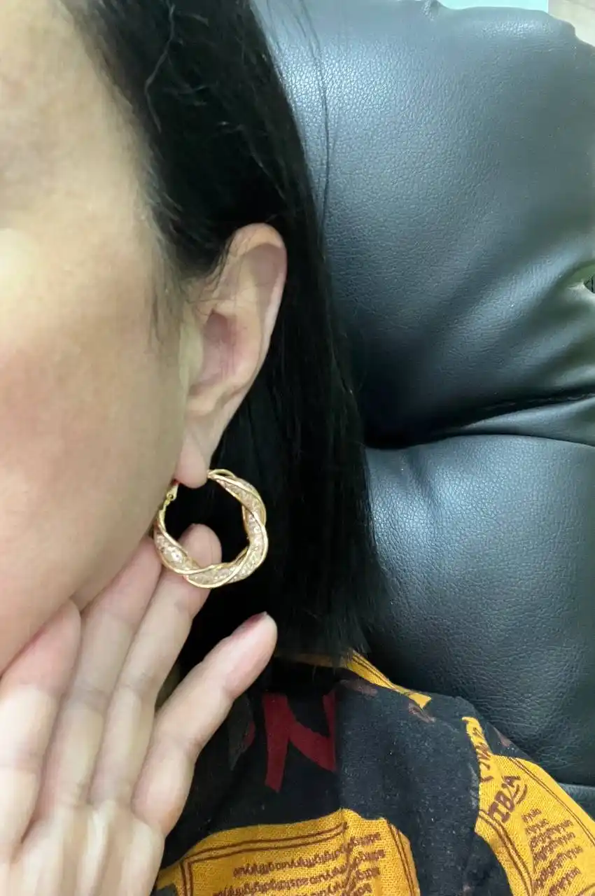 Серьги кольца женские