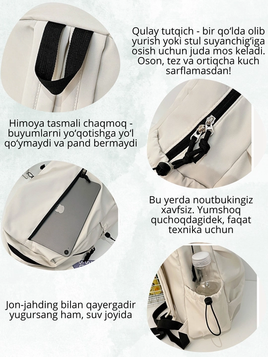 Maktab ryukzagi SmartSchool, erkaklar va ayollar uchun, 14″ noutbuk uchun, o‘yinchoqli