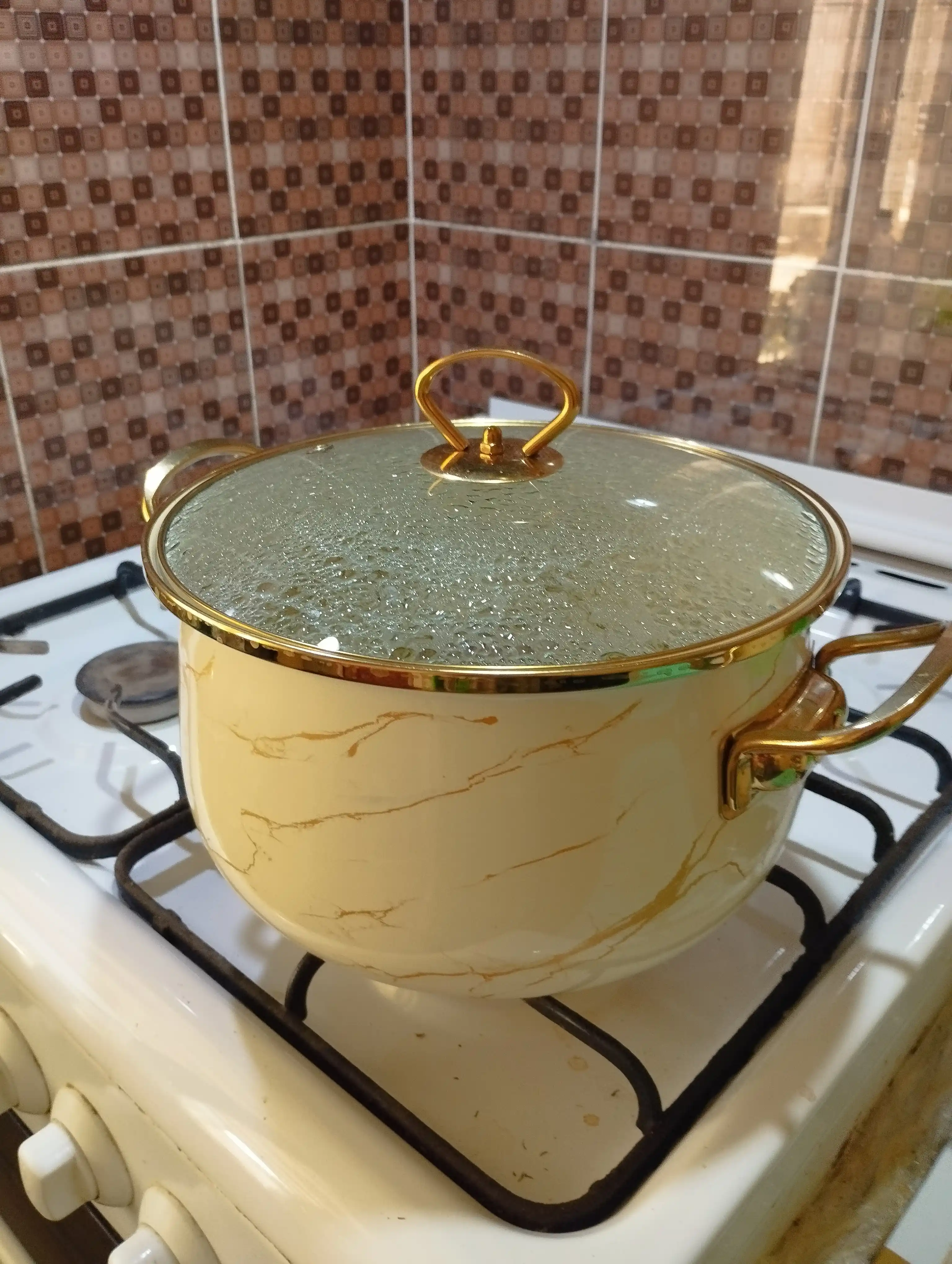 Кастрюля эмалированная,"CULICHEF" 18 * 11.5 cм - 2.0 л, 28 * 17 cм - 8.0 л