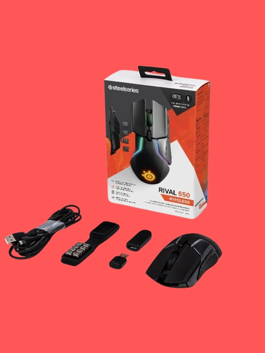 Беспроводная игровая мышь SteelSeries Rival 650 с сенсором TrueMove3+ и RGB