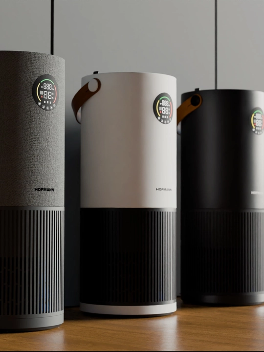 Очиститель воздуха Hofmann HEPA H13 WiFi ионизация 40м² 3.75л 25–65Вт увлажнение