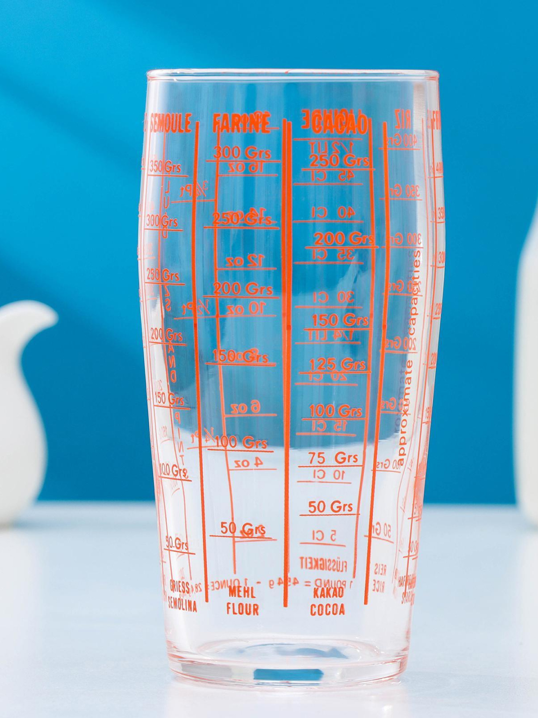 Luminarc shishali o‘lchovli stakan, 580 ml, 8x16 sm