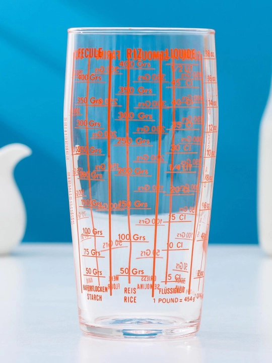 Luminarc shishali o‘lchovli stakan, 580 ml, 8x16 sm