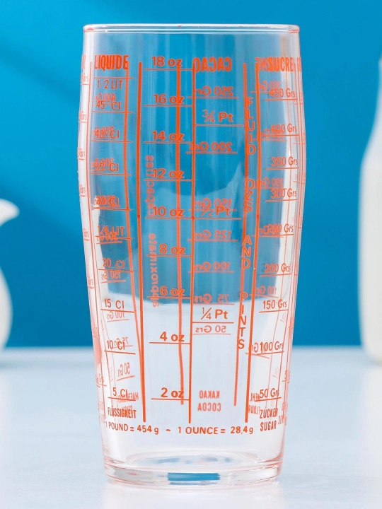 Luminarc shishali o‘lchovli stakan, 580 ml, 8x16 sm