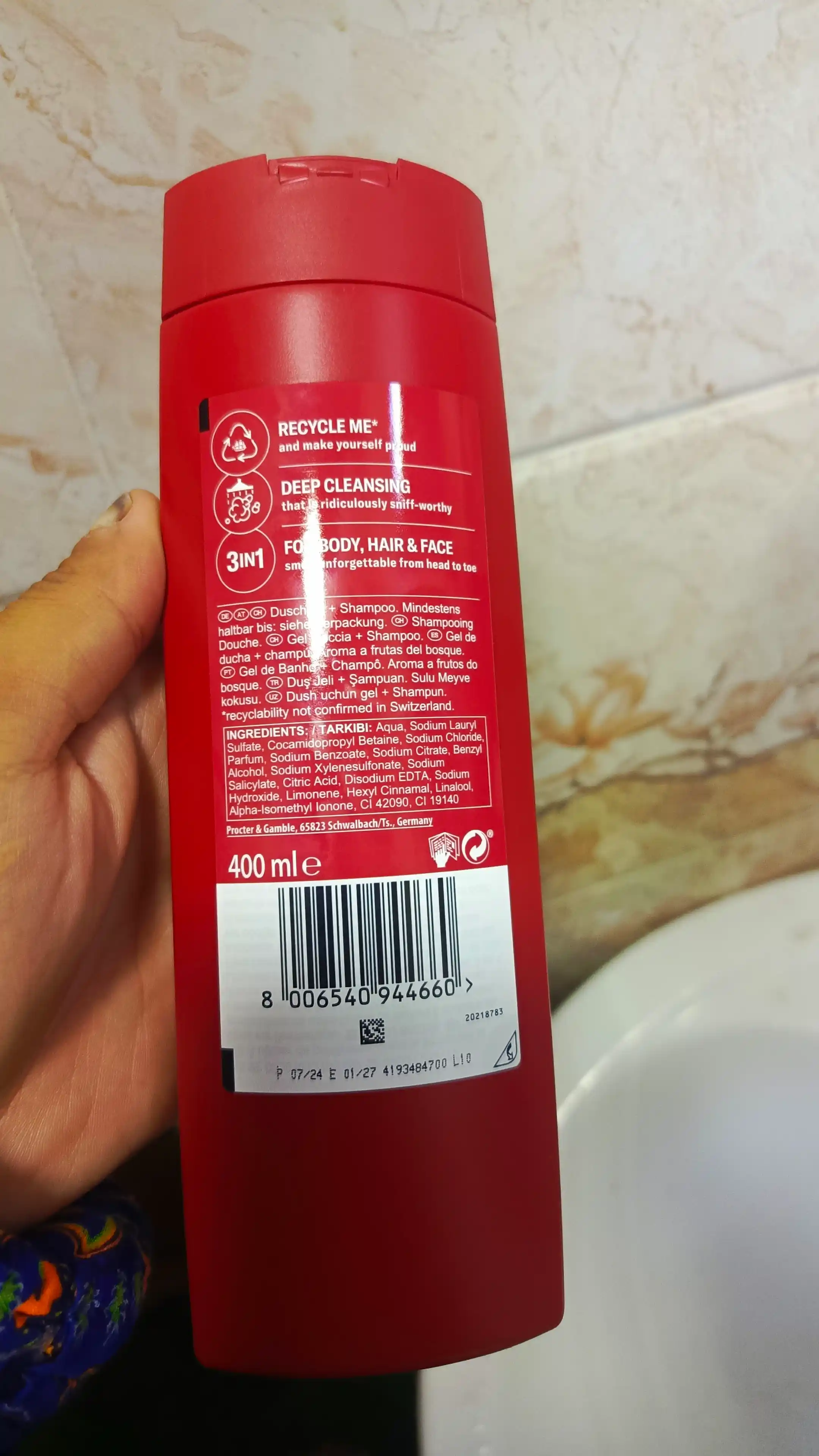 Old Spice гель для душа 3в1 Bearglove, 400мл
