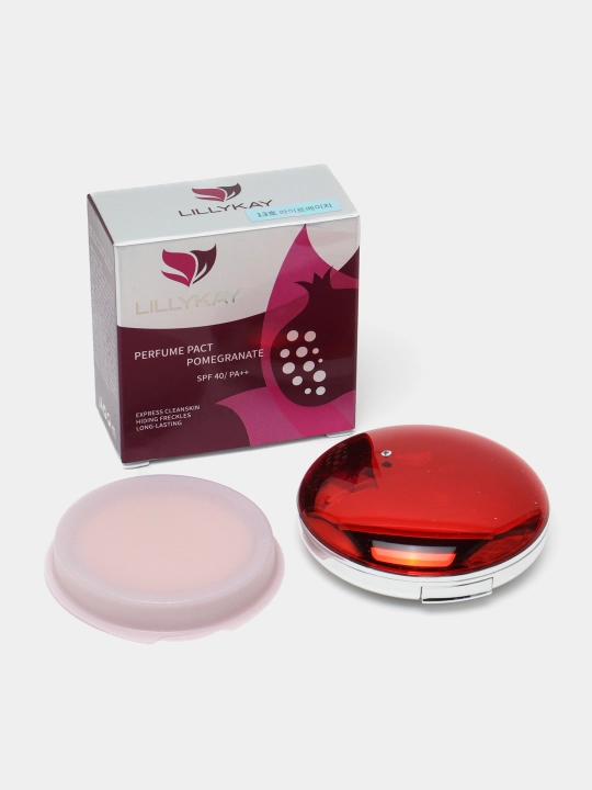 Пудра LillyKay Perfume pact Pomegranate Moisture Twoway Cake, spf 40/PA++