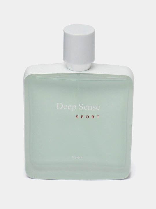 Yog‘och-sitrus iforli va barqaror ta’mli Deep Sense Blue erkaklar atir suvi
