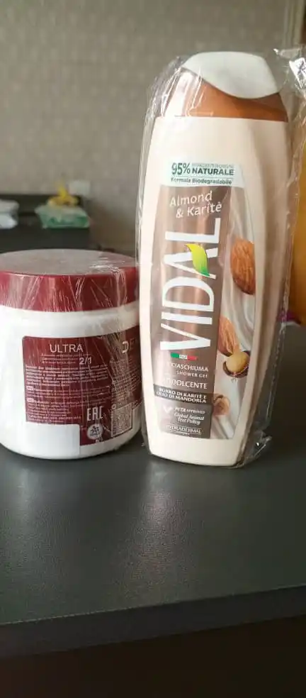 Dush geli VIDAL ALMOND & KARITE, bodom va Shea, 250 ml