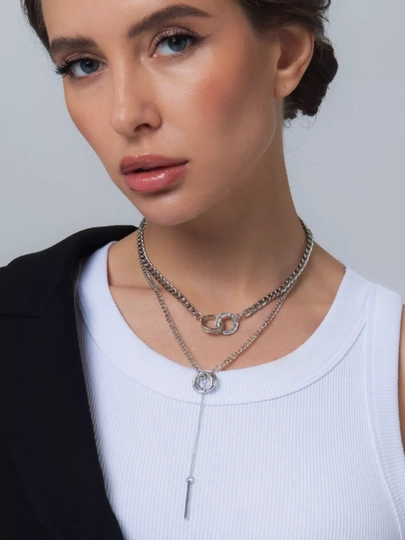 Ожерелье, колье женское, цепочка чокер, кулон на шею — SELEXIS-NECKX-CЕРМЕЛ