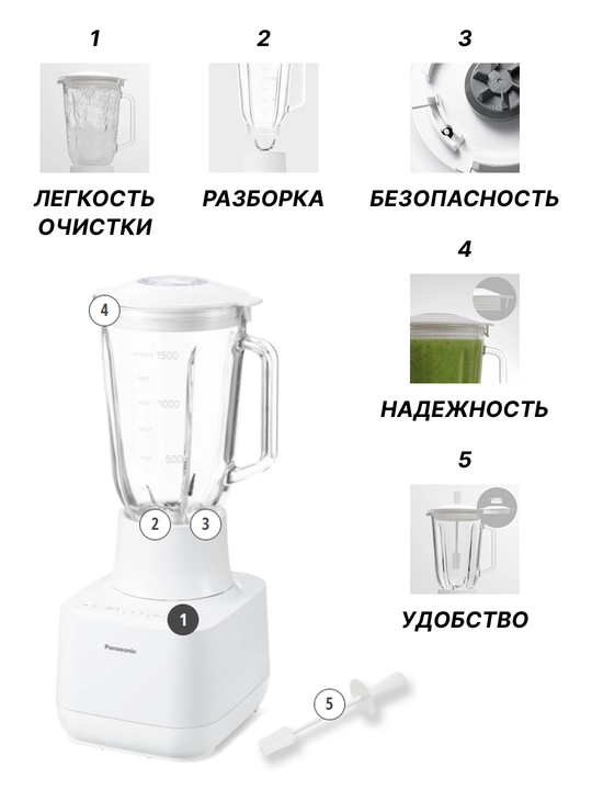 Блендер Panasonic MX-MG5451WTQ (MX-MG5451WTQ)