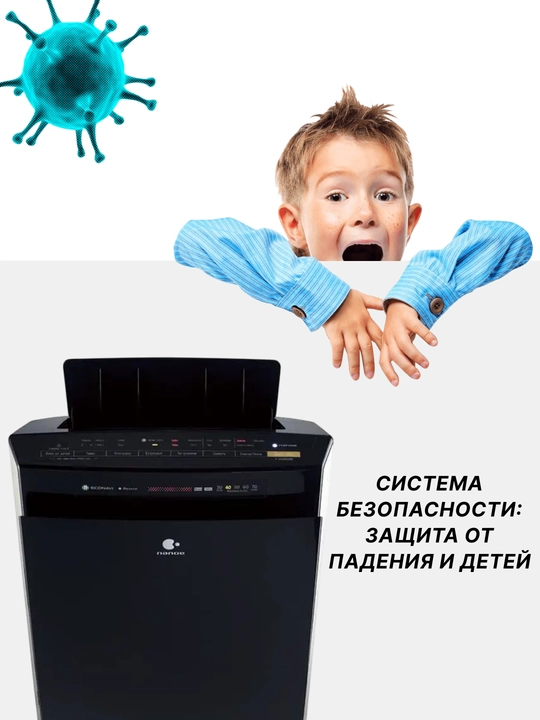 Iqlim majmuasi, 1 Panasonic F-VXR50R-W 2 ta havo tozalagichi va namlagichi, 40 M2