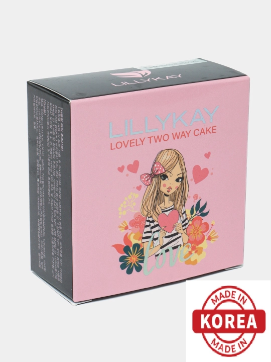 Корейская пудра, омолаживающая Lillykay Lovely Two way Cake SPF 40/PA+++ - 