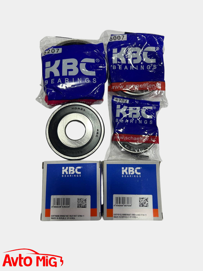 Mexanik quti podshipniklari to‘plami, 6 dona, Spark - Matiz KBC KOREYA - 