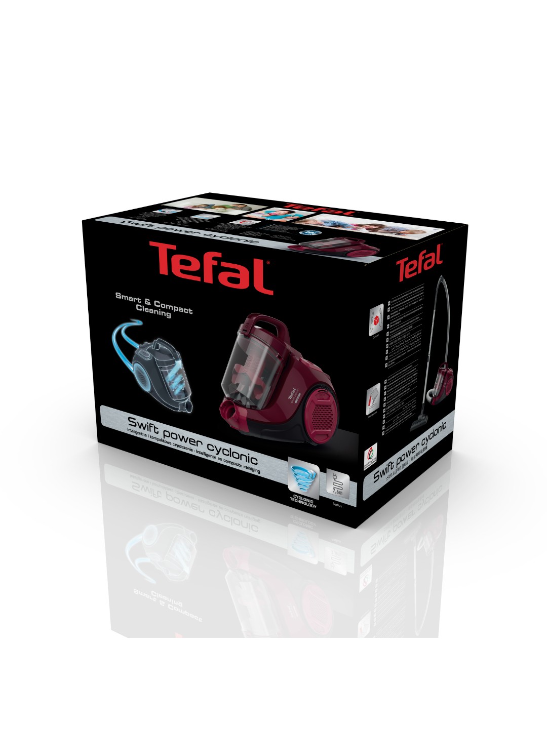 Пылесос с контейнером для пыли Tefal Swift Power Cyclonic Facelift TW2943EA
