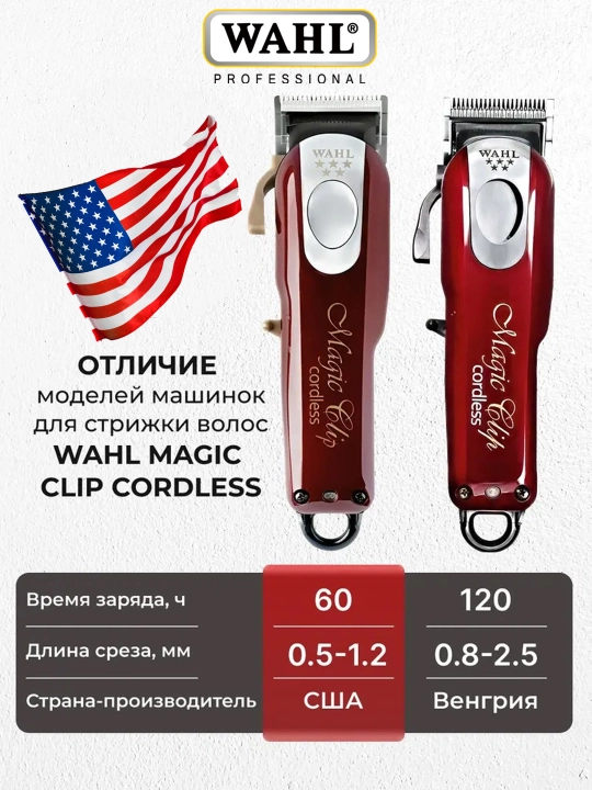 Simsiz soch kesish mashinasi Wahl Magic Clip Cordless