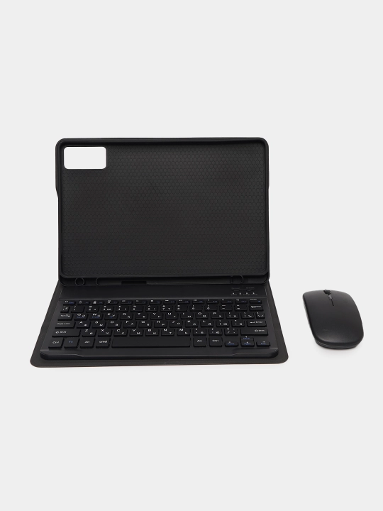 Samsung Galaxy Tab planshetlar uchun Bluetooth klaviatura + g‘ilof + sichqoncha RU+EN