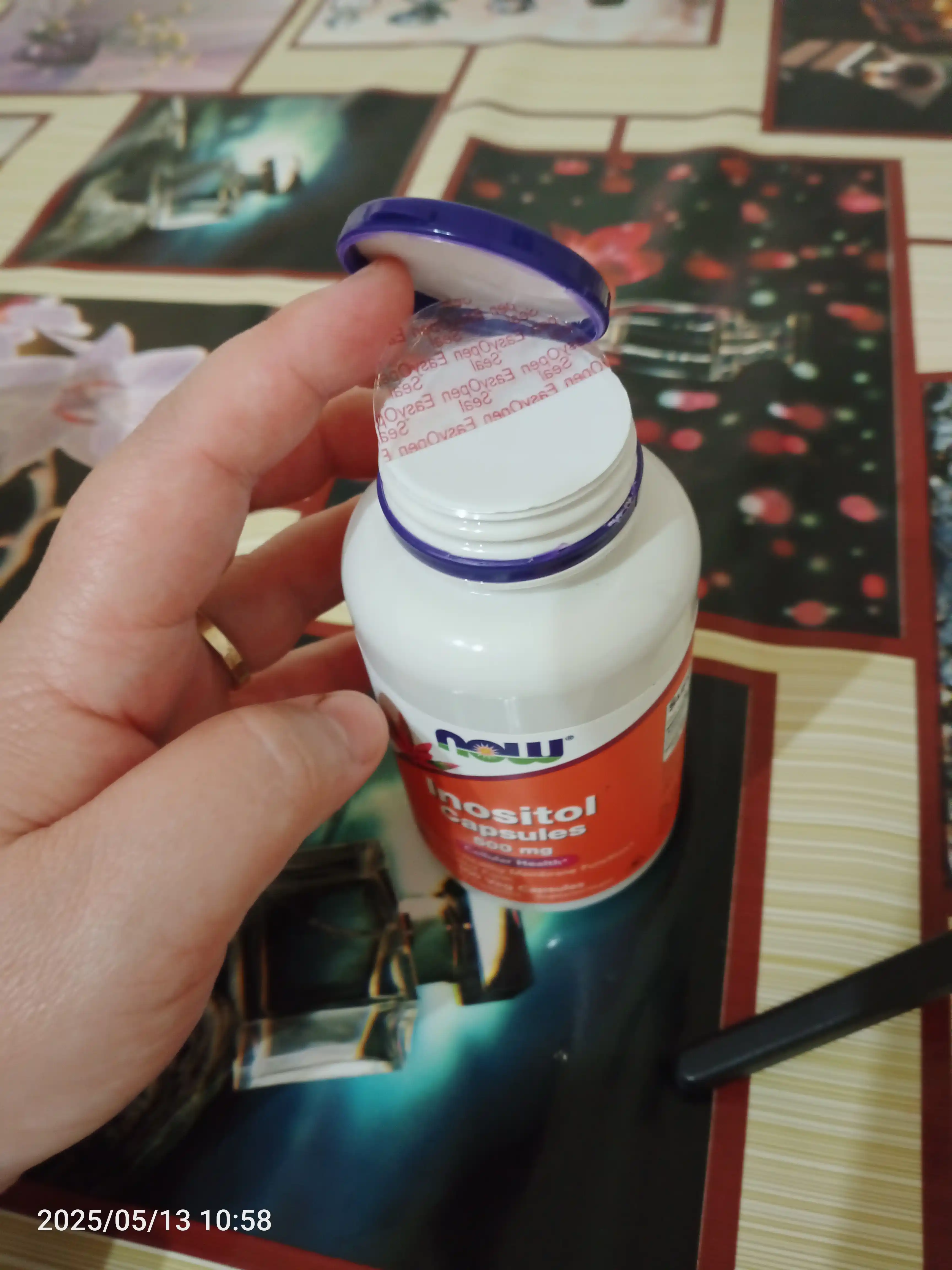 NOW Foods, Inositol kapsulalari, 500 mg, 100 vegetarian kapsulalari