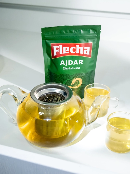 Китайский зеленый чай Flecha Ajdar, крупнолистовой, 350 г - 