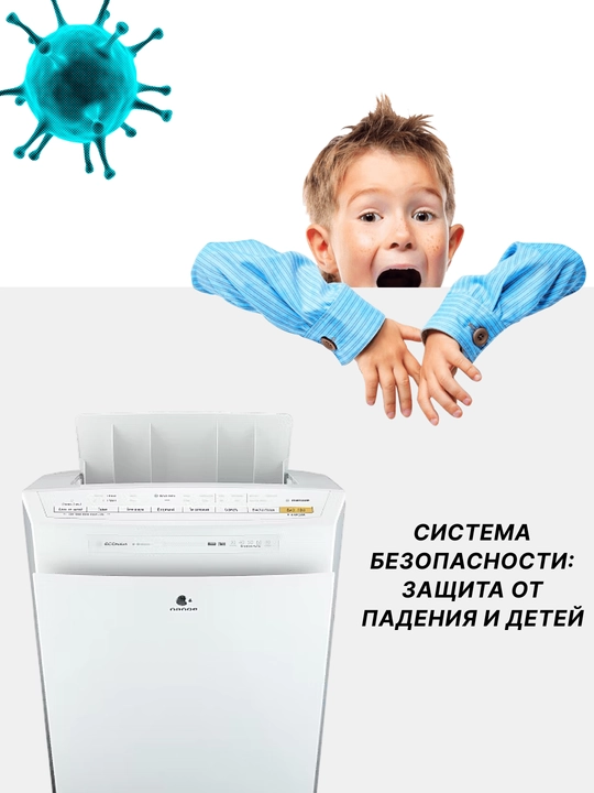 Iqlim majmuasi, 1 Panasonic F-VXR50R-W 2 ta havo tozalagichi va namlagichi, 40 M2
