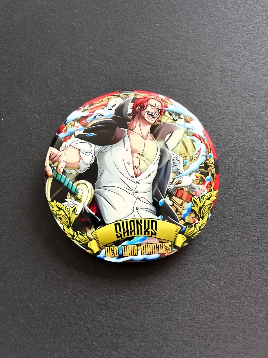 75 mm Anime belgisi — Shanks uslubida One Piece