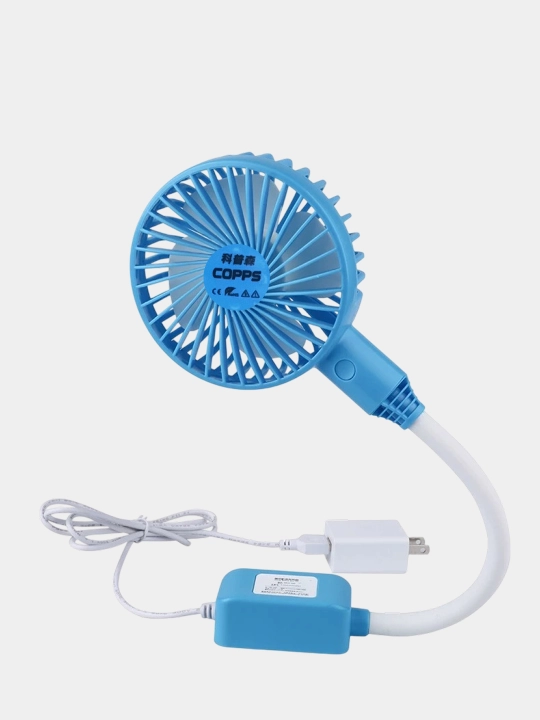 Magnitli mini ventilyator, tikuv mashinasi uchun, 3 tezlikli, egiluvchan oyoqli
