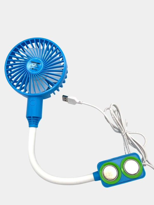 Magnitli mini ventilyator, tikuv mashinasi uchun, 3 tezlikli, egiluvchan oyoqli