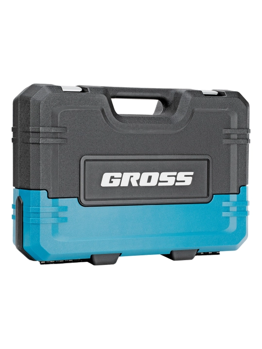 Набор инструментов GROSS, 1/4, 1/2, CrV, 120 зубьев, 78 предметов, 14148