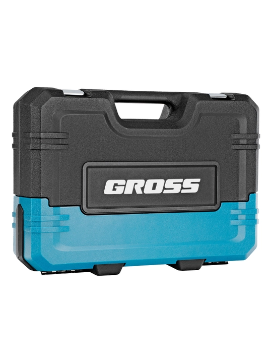 Набор инструментов GROSS, 1/4", 1/2", CrV, 120 зубьев, 76 предметов, 14156