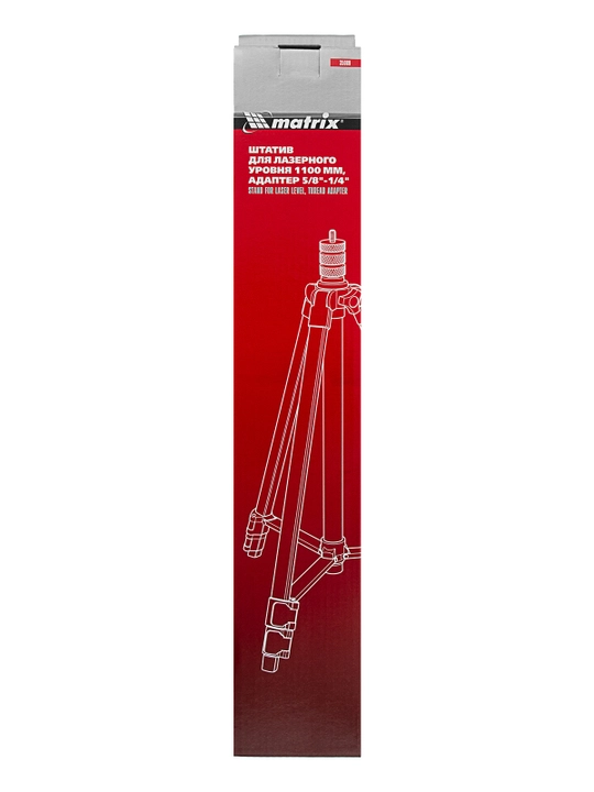 MATRIX lazer darajasi uchun shtativ, 1100 mm, 5/8"-1/4" adapter bilan, 35089