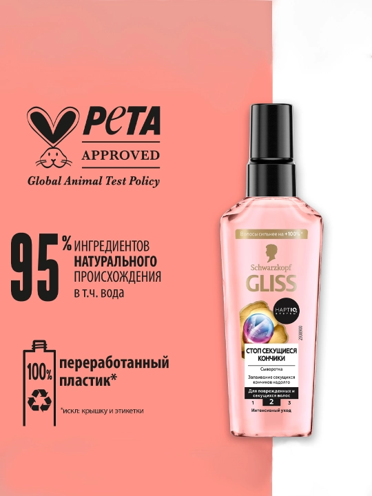 Сыворотка Gliss Kur Split Hair, против секущихся кончиков, 75 мл - 