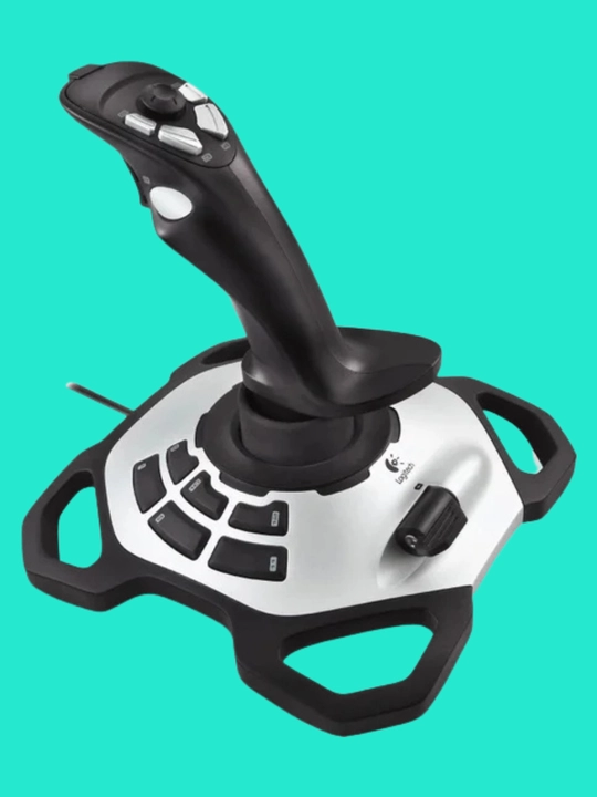 Logitech Extreme 3D Pro — штурвал, джойстик для авиасимуляторов с 12 кнопками - 