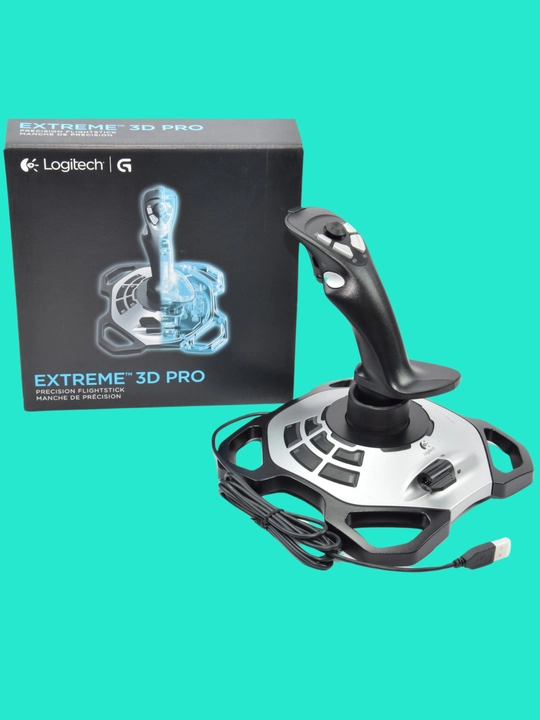 Logitech Extreme 3D Pro — штурвал, джойстик для авиасимуляторов с 12 кнопками