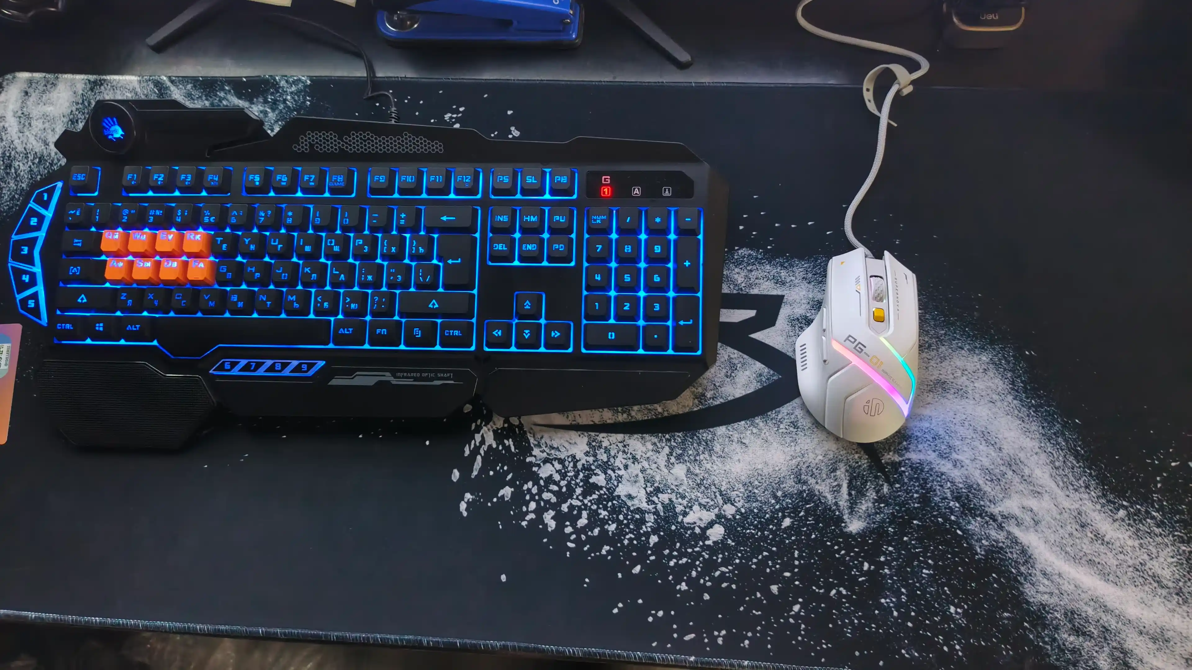 Inphic PG1 Supernova simli o‘yin sichqonchasi, RGB yorug‘lik bilan, 12000 DPI