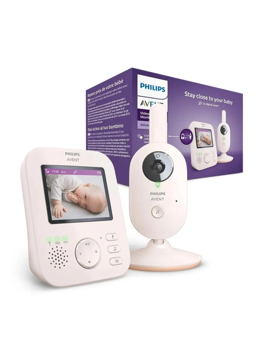 Philips Avent SCD833/01 Видеоняня, 2.7″ Экран, HD Ночное Видение, 2-сторонняя Связь