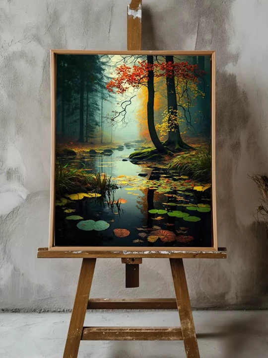 Interyer rasm ARTERY, holstga bosilgan kartina, yog‘och podramnikli poster, 40 × 50 sm