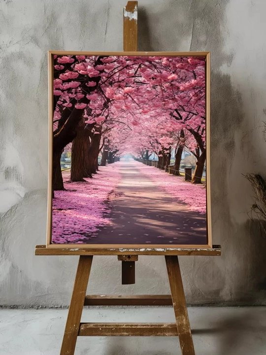 Interyer rasm ARTERY, holstga bosilgan kartina, yog‘och podramnikli poster, 40 × 50 sm