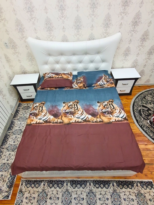 Choyshab va yostiq jild, ikki kishilik choyshab 200*220 sm va yostiq 50*70 sm 2 dona - 