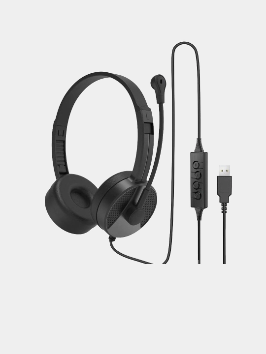 Универсальные наушники гарнитура BDL, 3 в 1, AUX + USB + Type C, черные