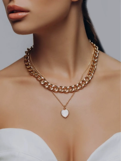 Ожерелье, колье женское, цепочка чокер, кулон на шею — SELEXIS-NECKX-КАРМЛН