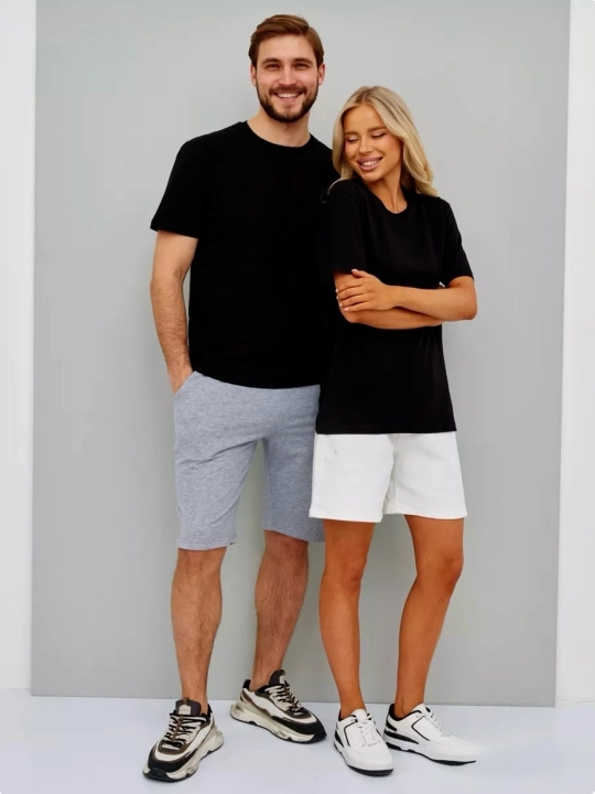 Ayollar va erkaklar futbolkasi, unisex, 100% paxta