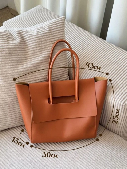 Katta yelkali shopper ayollar sumkasi I Ish va o‘qish uchun sig‘imli tout sumkasi