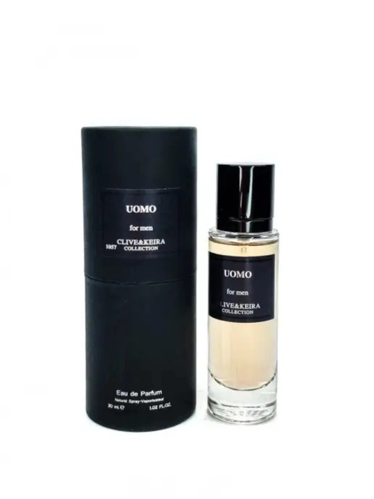 Parfyumlangan suv CLIVE & KEIRA, 1057, Trussardi Uomo Trussardi, erkaklar uchun atir, 30ml