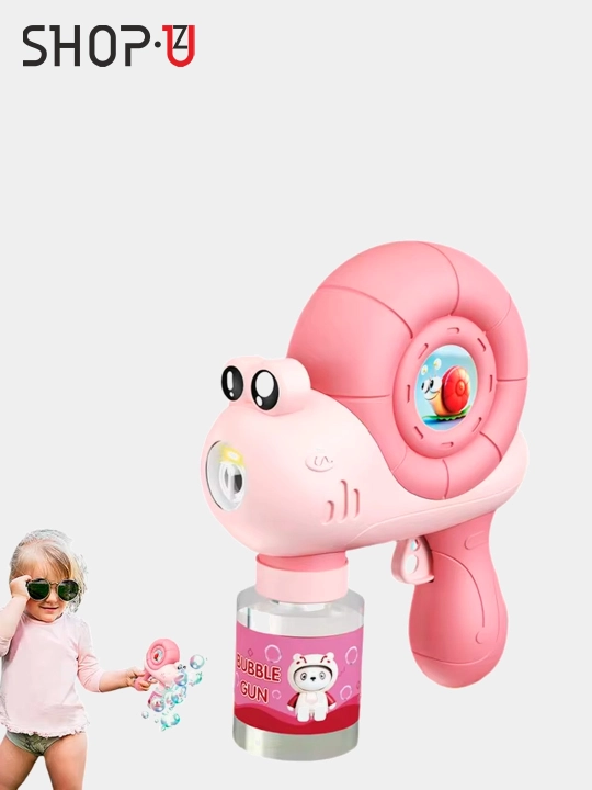 Sovun pufaklari generatori bolalar uchun batareyali sovun pufakchasi BUBBLE GUN