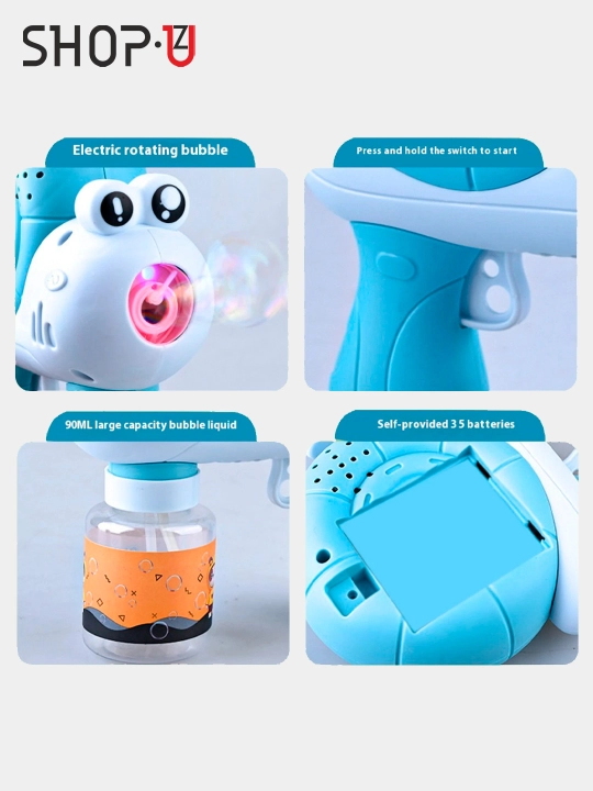 Sovun pufaklari generatori bolalar uchun batareyali sovun pufakchasi BUBBLE GUN