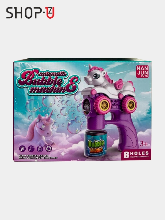 Sovun pufaklari generatori bolalar uchun batareyali sovun pufakchasi BUBBLE GUN